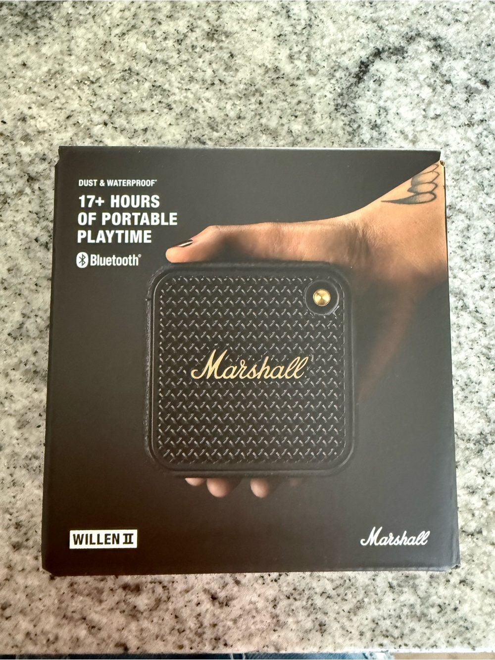 Marshall Willen II Black and Gold Portable Bluetooth Speaker